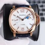 PANERAI Fake Watches Luminor Due slim 42mm Rose Gold Case Moonphase Dial